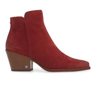 Sam Edelman Welles Boot - Red Suede